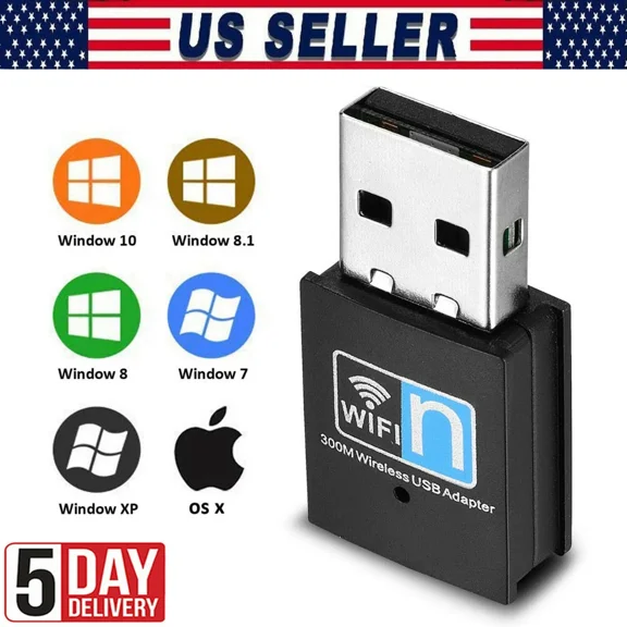 STARLIGHT- Adaptador Wifi Lan Internet Para Computadora Laptop Inalambrico 300 Mbps Usb