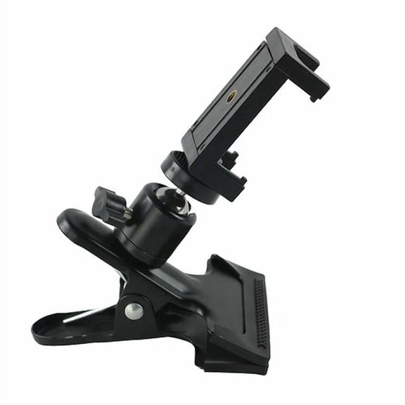STARLIGHT- Alloy Camera Clip Clamp Flash Holder Mount W/ 360 Swivel Photography Ball-Head
