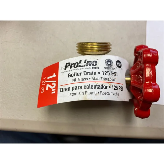STARLIGHT- B & K, Part #102-003Nl, Proline Boiler Drain 125 Psi, Nl Brass Male Threaded