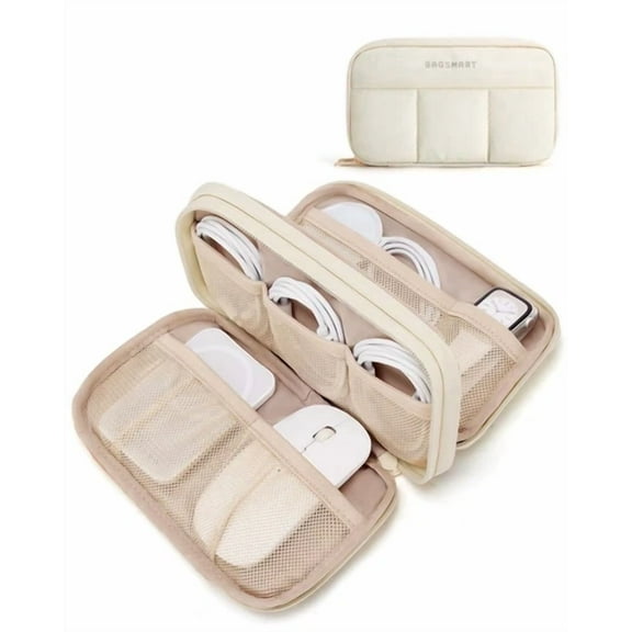 STARLIGHT- Bagsmart Tech Organizer Travel Case, Toiletries ,Cable Charger Storage Pouch