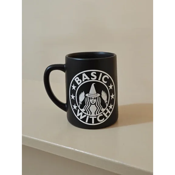 STARLIGHT- Basic Witch Vinyl Decal Coffee Mug Tumbler Yeti Tea Cup Laptop.