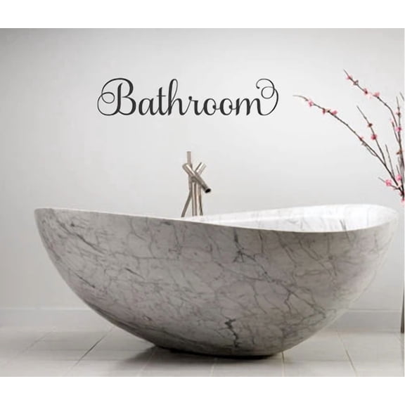 STARLIGHT- Bathroom Door Decal Lettering Words Wall Decal Sticker Quote Home Decor Bath