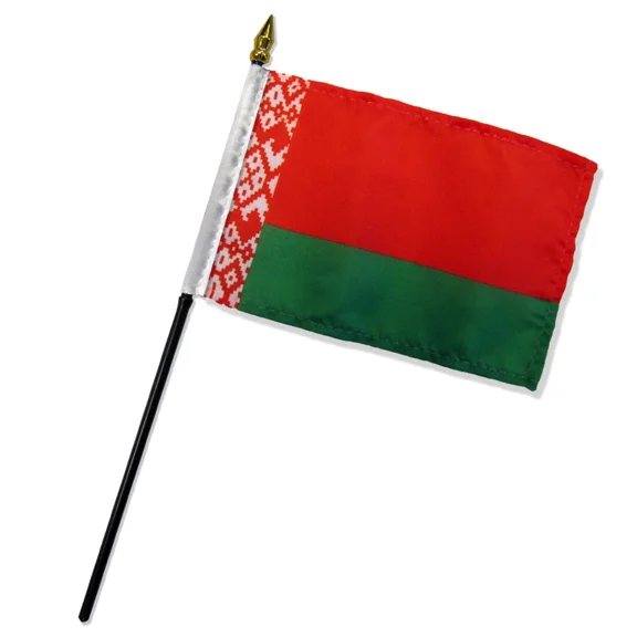 STARLIGHT- Belarus 4"X6" Flag Desk Table Stick