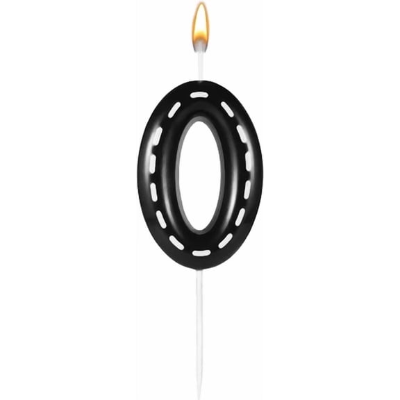 STARLIGHT- Birthday Number Candles, 2.36X1.46In Racing Cars Themed Birthday Candles Cake Nu