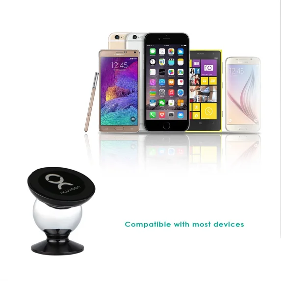 STARLIGHT- Black Magnetic 360 Degree Universal Smart Phone Holder For All Cell Phone 1 Pack