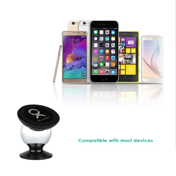 STARLIGHT- Black Magnetic 360 Degree Universal Smart Phone Holder For All Cell Phone 1 Pack