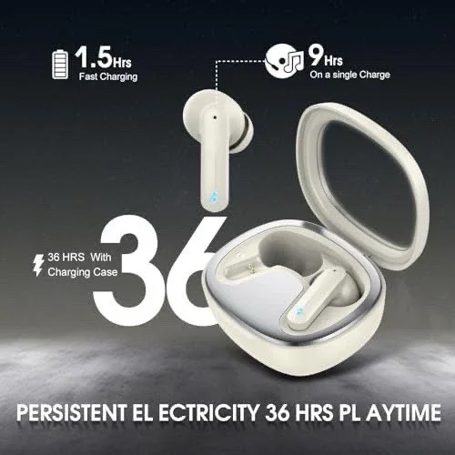 STARLIGHT- Bluetooth 5.3 Wireless Earbuds With 4 Microphones