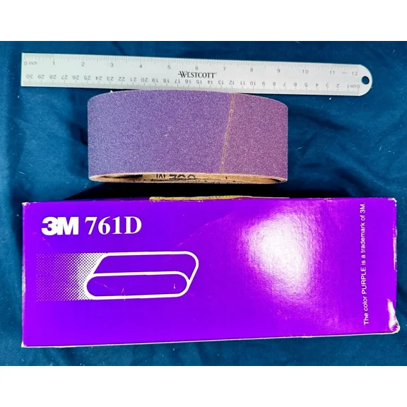 STARLIGHT- Box Of 5 3M 761D Resin Bond Cloth Belts 80Y 2-1/2" X 16" 83307 Nos (G)