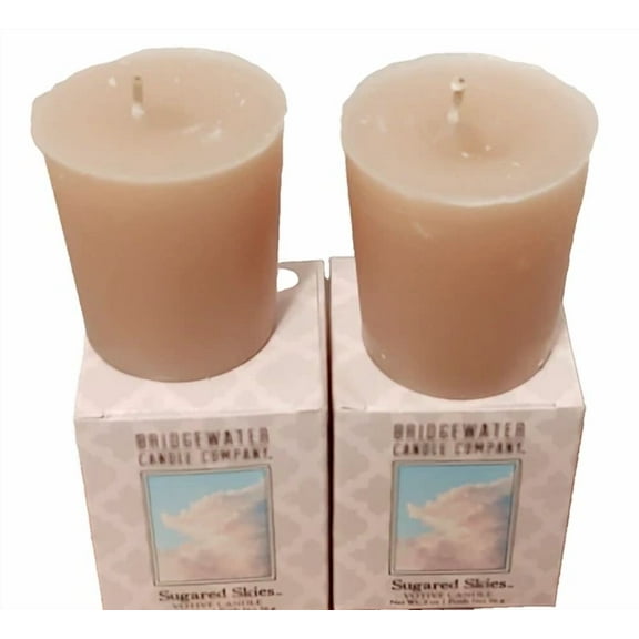 STARLIGHT- Bridgewater Sugared Skies Lot Of 2 Votive Candle Cubes New