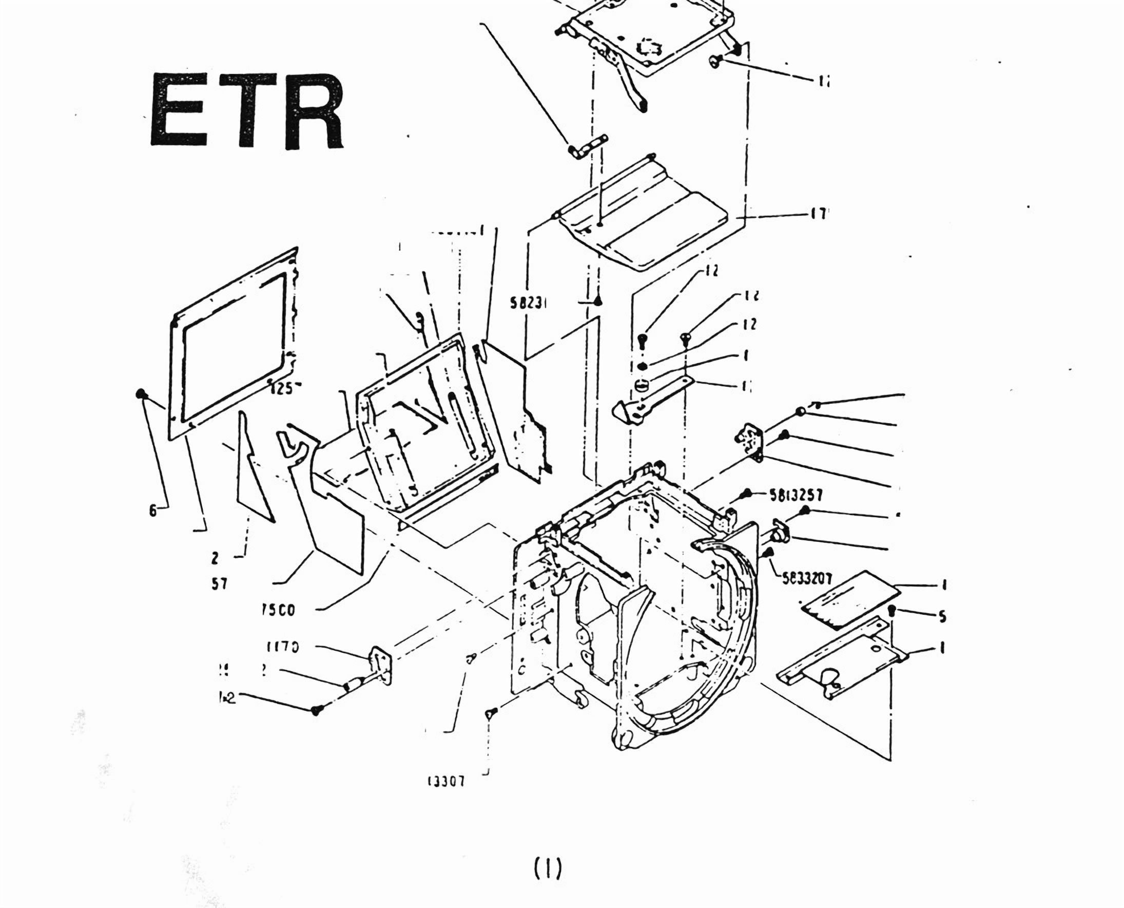 STARLIGHT- Bronica Parts List Etr Film Camera Body Film Back Exploded ...