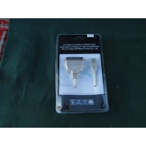 STARLIGHT- Cables To Go Usb 2.0 To Parallel Printer Cable 6Ft Adapter Cable New