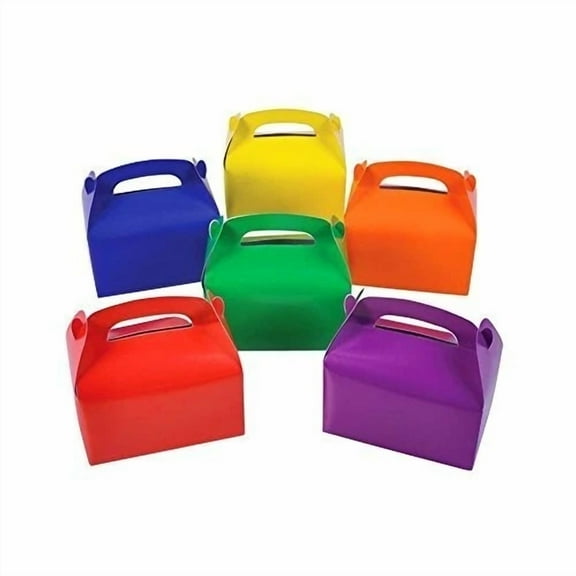 STARLIGHT- Cardboard Bright Colors Treat Boxes Favors Children Birthday Party Event