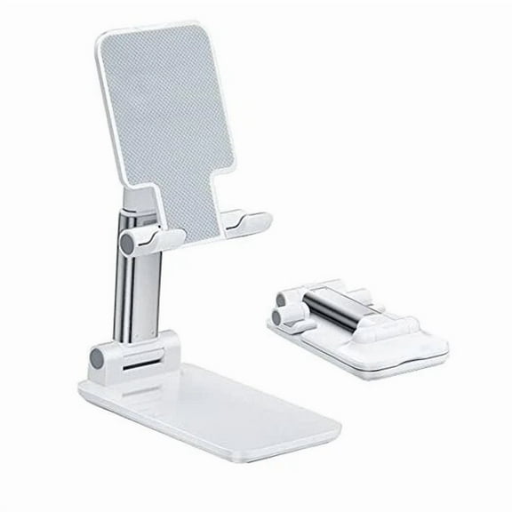 STARLIGHT- Cell Phone Stand, Angle Height Adjustable Cell Phone Holder With Silicon White