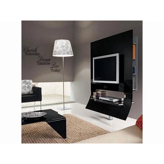 STARLIGHT- Cherish Yesterday Dream Tomorrow Vinyl Wall Decal Words Lettering Quote