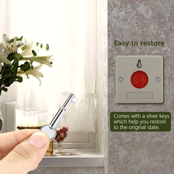 STARLIGHT- Mini Emergency Panic Push Button Security Alarm For Family Office Seniors
