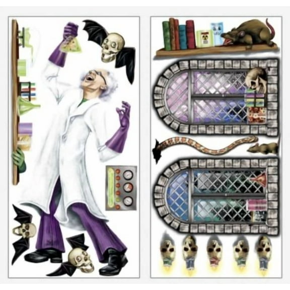 STARLIGHT- Design-A-Room Mad Scientist Backdrop Set - 2 Pc.