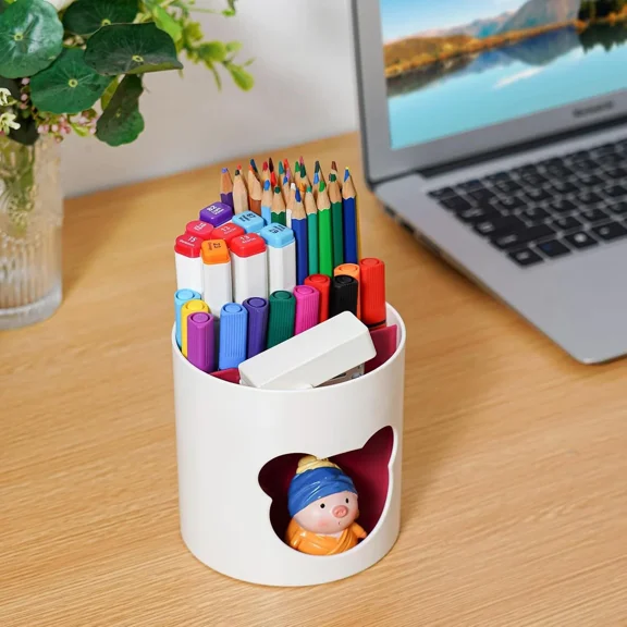 STARLIGHT- Desk Organizer - Cute Pen Holder & Art Supply Storage Box Caddy For Office & Cla