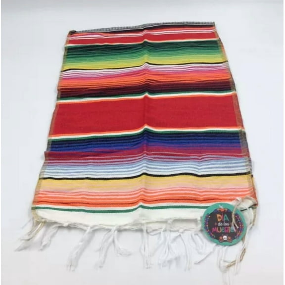 STARLIGHT- Dia De Los Muertos Cinco De Mayo Fiesta Party Stripe Table Runner 1.15Ftx3.94Ft