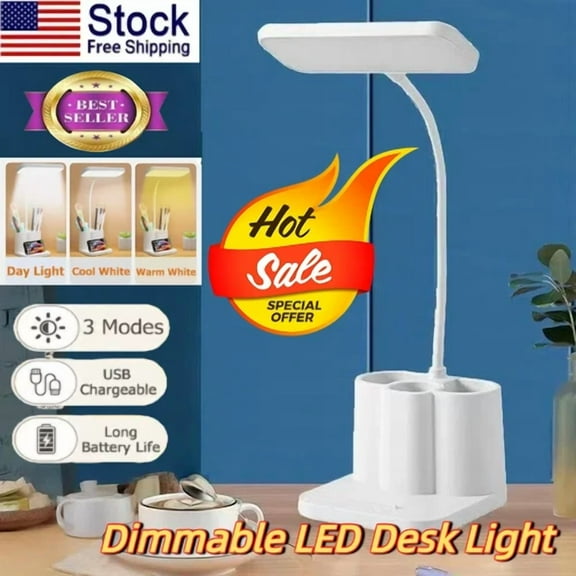 STARLIGHT- Dimmable Led Desk Light Touch Sensor Table Bedside Reading Lamp Usb Rechargeable