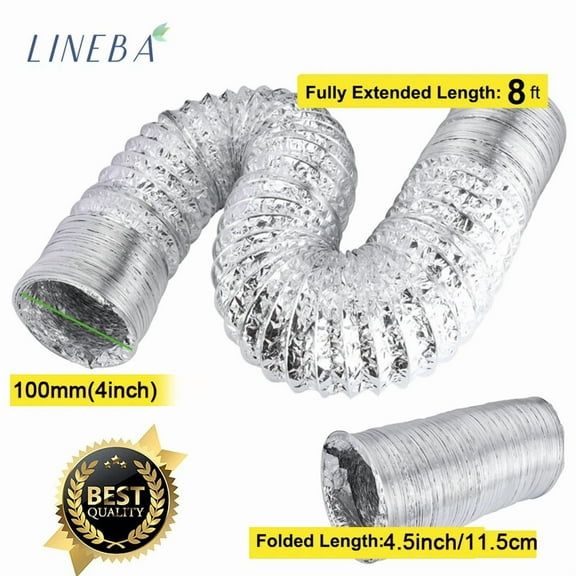 STARLIGHT- Dryer Vent Hose, Aluminum Flexible Duct For Heating Cooling Ventilation Exhaust