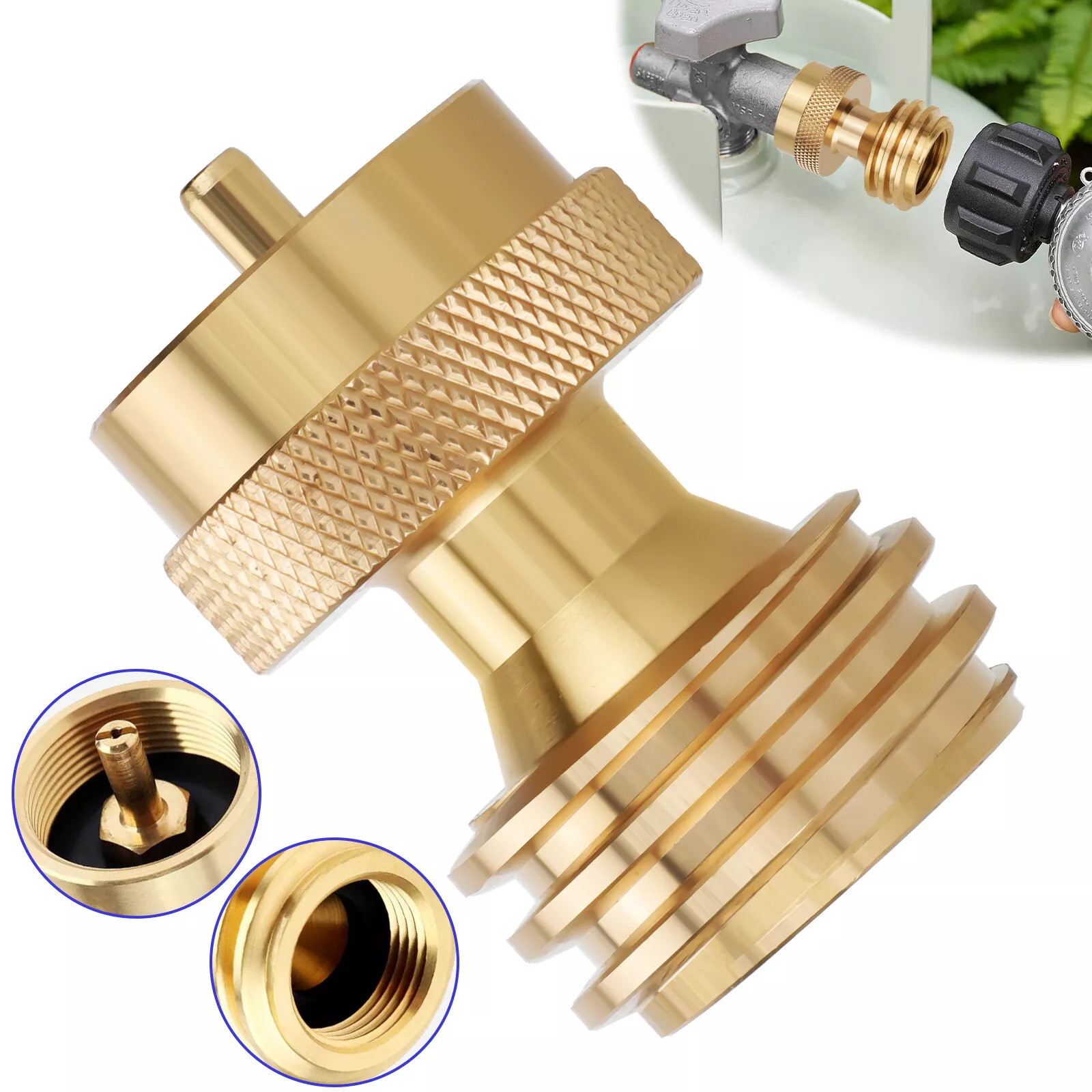 Bst Adapter Fill In STARLIGHT- Durable Solid Brass Propane Refill Tank Adapter Fill 1 Lb ...