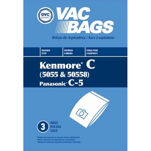 STARLIGHT- Dvc Paper Replacement Bags Type C, Q, 50557, 50558 Fit Kenmore Canister 3 Bags