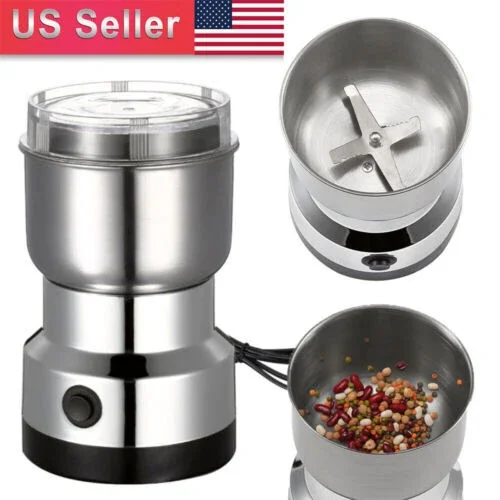 STARLIGHT- Electric Coffee Bean Grinder Nut Seed Herb Grind Spice Crusher Mill Blender Us