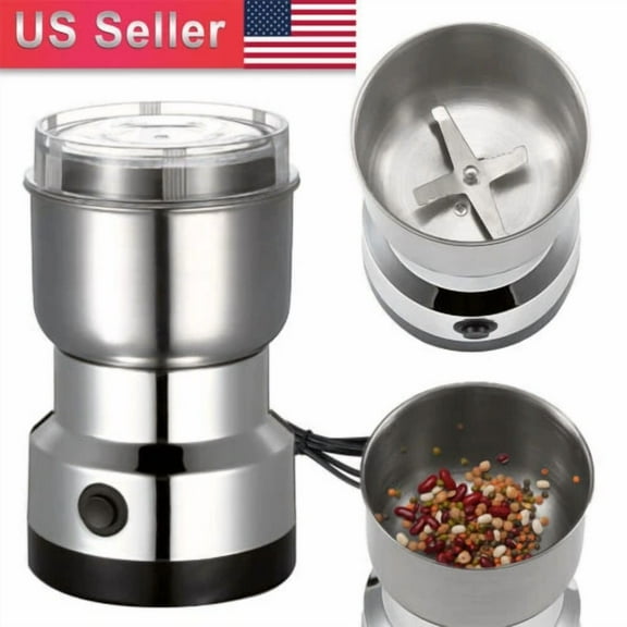 STARLIGHT- Electric Coffee Bean Grinder Nut Seed Herb Grind Spice Crusher Mill Blender Us