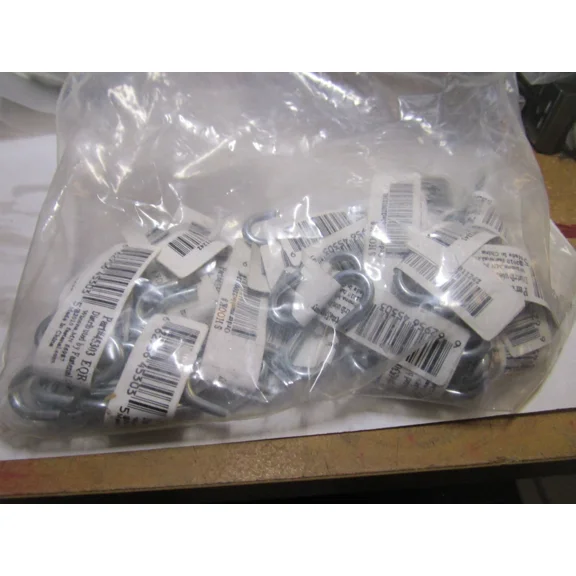 STARLIGHT- Equiprite - #8 1"L-Inside .120"-Wire 46Lb-Wll Zinc Plated S-Hook Qty 50