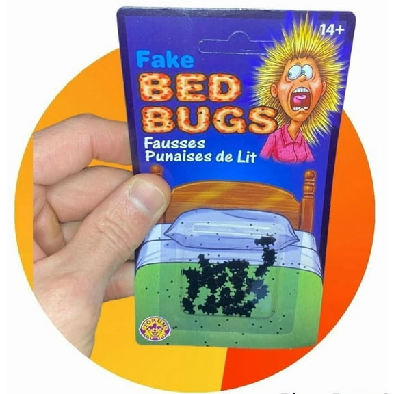 STARLIGHT- Fake Black Bed Bugs Mini Plastic Insects, Prank Gag Joke Gift, Funny Prop