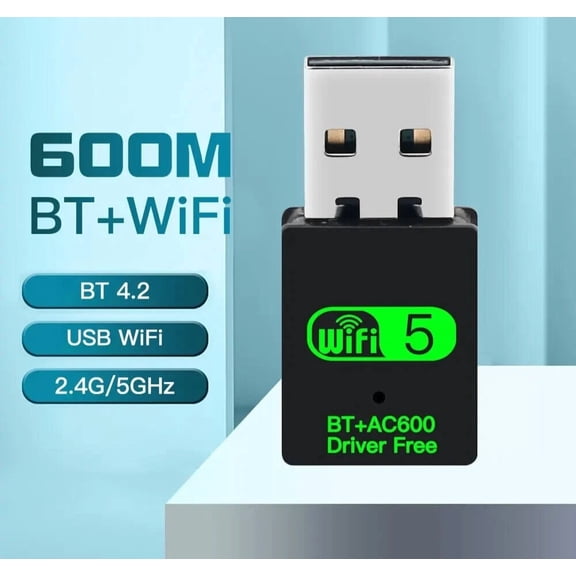 STARLIGHT- Fenvi 600Mbps Mini Usb Wifi Bluetooth Adapter Dual Band 2.4G 5Ghz Wireless Card
