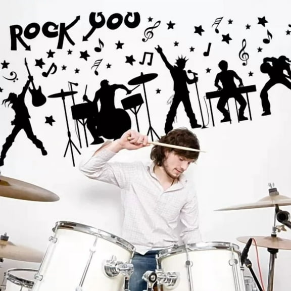 STARLIGHT- For Boys Kids Room Removable Vinyl Wall Decor Band Room Sticker Wall Home Decor