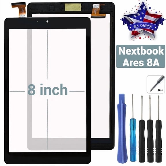 STARLIGHT- For Nextbook Ares 8A Nx16A8116K 8 Inch Touch Screen Digitizer Glass Frame Sg6378