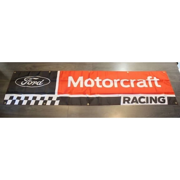 STARLIGHT- Ford Motorcraft Racing Banner Flag Big 2X8 Feet Automotive Car Mechanic Garage