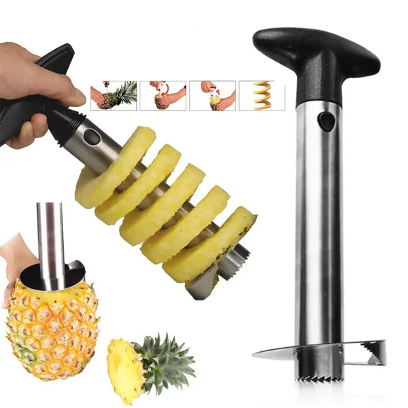 STARLIGHT- Fruit Pineapple Corer Slicer Peeler Kitchen Tool Stainless Steel Easy Gadget