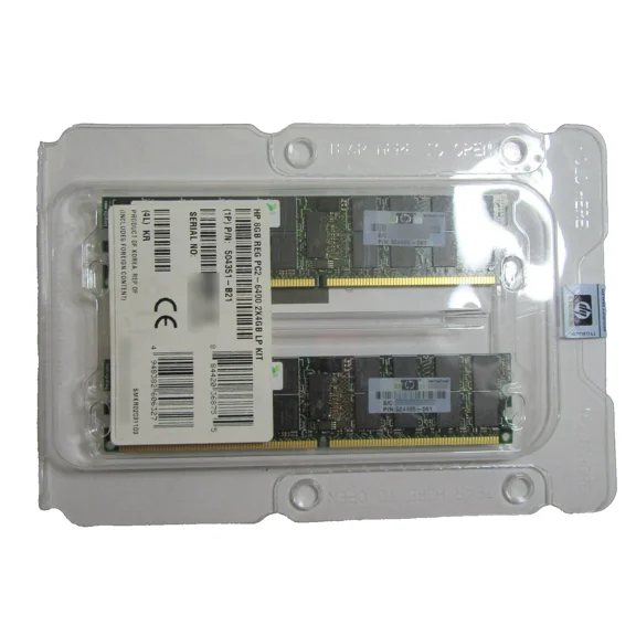 STARLIGHT- Genuine New 8Gb (2 X 4Gb) Hp Pc2-6400 Ecc Server Ram Memory Hp P/N: 504351-B21
