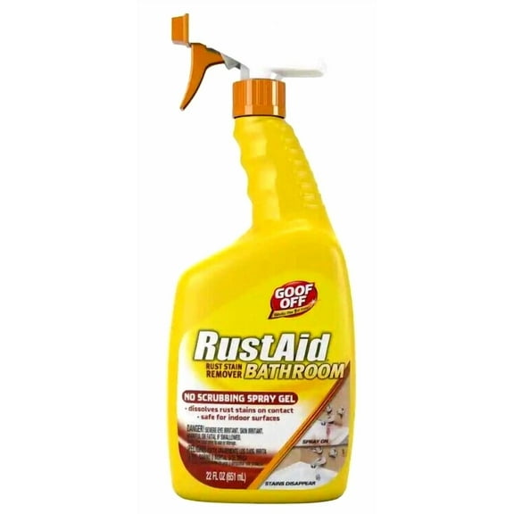 STARLIGHT- Goof Off Bathroom Rust Stain Remover Biodegradable Spray Gel - 22 Oz.