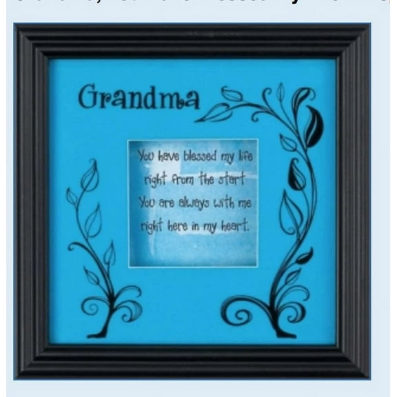 STARLIGHT- Grandma You Have Blessed My Life Shadowbox Easel Back - Perfect Gift