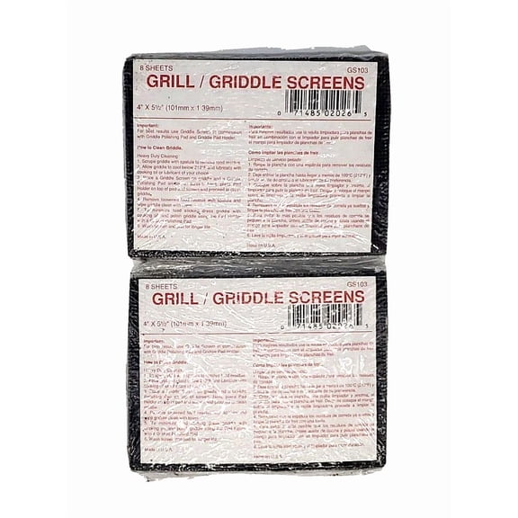 STARLIGHT- Grill Griddle Screens 2 Packs Of 8 Each Total 16- 4X5/1/2