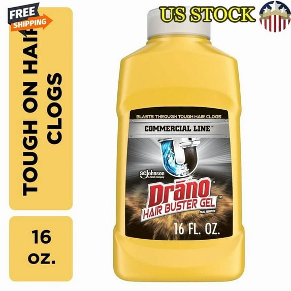 STARLIGHT- Hair Clog Remover Gel Drain Cleaning Professional Strength Fast Acting 16Oz New