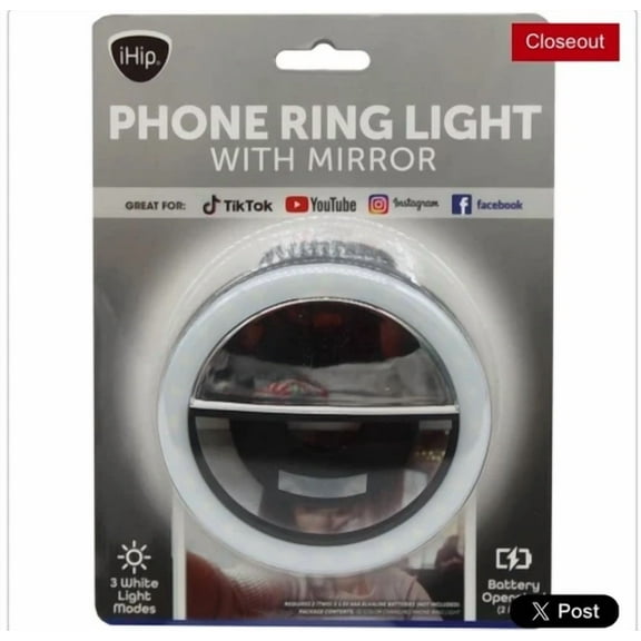 STARLIGHT- Ihip Phone Ring Light With Mirror