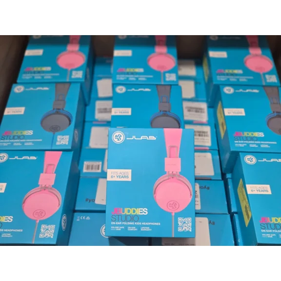 STARLIGHT- Jlab Jbuddies Studio 2 Wired Kids Headphones Pink/Blue