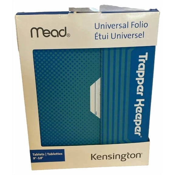 STARLIGHT- Kensington Blue Universal Folio For 9"-10" Tablet Trapper Keeper By Mead