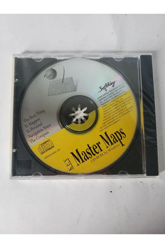 - Key Master Maps - Softkey - Factory Sealed 1- Cd Case