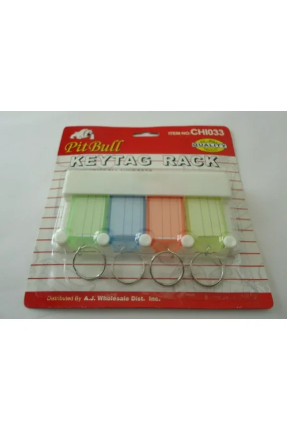 - Key Organizer With Hanging Rack/Color Coded Information Tags (Set Of 4)