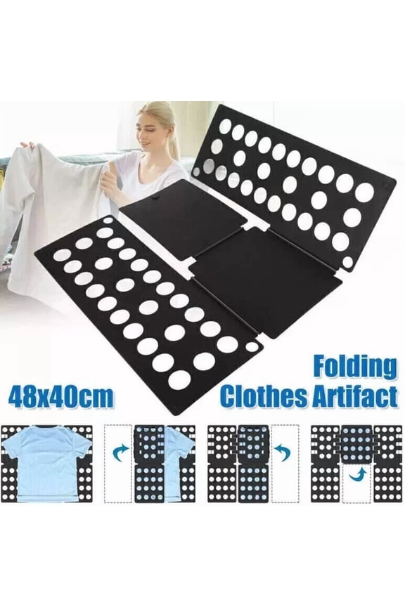 - Kids Adjustable Clothe Fast Folder Folding Board T-Shirt Laundry Flip Organizer