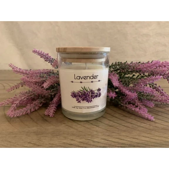 STARLIGHT- Lavender Homemade Scented Candle- 100% Soy Wax - 7 Oz | Gift For Her/Him