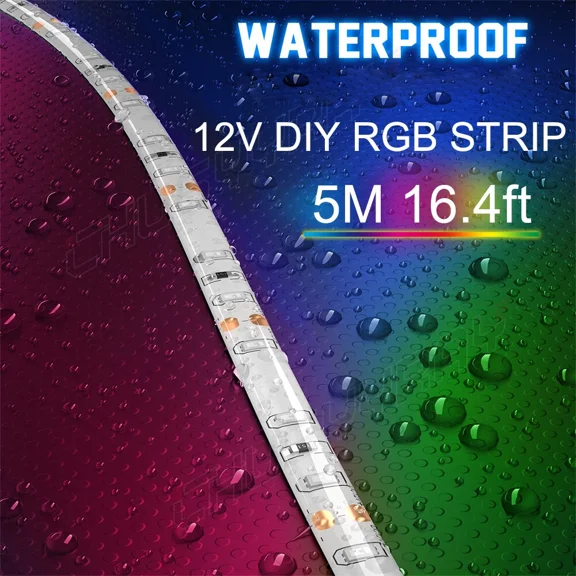 STARLIGHT- Led Strip Lights 5M Rgb 5050 Color Changing Tape Cabinet Kitchen Tv Lighting