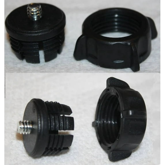 STARLIGHT- Lot 2Ea. Connector/Retainer Wing Screw Nut & Adapter For Camera/Video Cam Mount