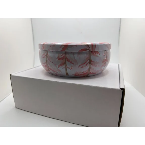 STARLIGHT- Macy'S Pine & Vanilla Scented Candle 12.5 Oz Large Tin New 3 Wick Pink White